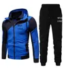 Осень зимние мужские наборы бренда Sportswear Tracksuits 2 частей наборы мужская одежда толстовки + брюки наборы мужские улицы улицы одежды 211006