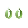 Koreanische Aussage Ohrringe für Frauen Candy Color Geometrische Reifen Ohrringe Nette 2022 Trend Modeschmuck Geschenke Gelb grün Rose