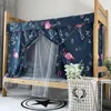 Dortoir étudiant tissu occultant moustiquaire rideau de lit intégré magasin supérieur inférieur hommes femme chambre rideaux à double usage
