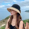 Summer Straw Hat Woman Fashion Travel Panama Trend Trend Bucket Hat Lady Sunshade Oddychające czapki słoneczne