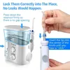 Nicefeel 1000ml Electric Oral Irrigator Teeth Cleaner Care Dental Flosser SPA Water with Adjustable Pressure+ 7 Pcs Jet 220224