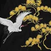 Summer original Chinese style embroidery Songhe cotton casual loose large size couple short sleeve T-shirt men fashion 210716