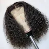 Fabriksvåg Vatten Curly Lace Front Wig och 360 Lace Human Hair Wigs För Black Women Brazilian Malaysian Preplucked Baby Hair Bleached Knots