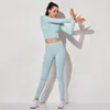 Taille haute Sports Leggings Chemises Yoga Set Vêtements de sport pour femmes s Gym Vêtements Workout Sport Suit Femmes 210802