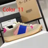 lady Flat Casual shoes women Travel leather lace-up sneaker 100% cowhide Trainers fashion Letters woman white brown shoe platform men gym sneakers Large size 35-42-45