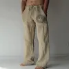 Été Vintage Hommes Coton Lin Surdimensionné Jogger Pantalon Hip Hop Avatar Imprimer Mâle Plus Taille Lâche Pantalon Large Jambe Hommes 210715