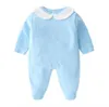 Mode Kleidung Neue set Nette Neugeborene Baby Jungen Brief Overall-spielanzug baby mädchen lätzchen Kappe Overalls
