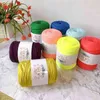 1PC 400g Thick Chunky T shirt Yarn Crochet For Knitting DIY Blanket Purse Carpet Handbag Solid Neon Color Crochet Cloth Thread Yarn Y211129