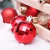 4cm x 24 stycken per låda julgransdekorationer inomhusinredning färgglada pläterade bollar ornament syba07