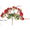 Silk rose artificiel fleur bouquet table de mariage décoration fleurs fleurs à la maison décore fausse couronnes décoratives de jour de la Saint-Valentin