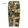 Camo Cargo Pants 2020 Mens Mode Baggy Tactical Byxor Hip Hop Casual Bomull Multi Fickor Byxor Streetwear Y0811