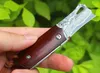 Promotion Small Damascus Pocket Folding Knife VG10 Damascuss Steel Blade Rosewood + Stainless Steels Sheet Handle EDC Gift Knives