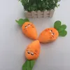 Carota Peluche Chew Squeaker Giocattolo Verdure Forma Giocattoli per animali Cucciolo di cane Carota Peluche Chew Squeaker Giocattoli 4917 Q2