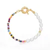 Armband ontwerp bohemien kleurrijke kralen armband voor vrouwen ovale parel armbanden strand reizen mode-sieraden partij geschenken drop