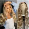 Ishow 13x1 Part 13x4 Transparent Lace Front Wig Body Wave Yellow Green Human Hair Wigs Brown Ginger Blonde Blue Purple Ombre Color4833706