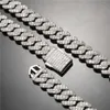 Link Chain Hip Hop 14mm 3 Rij Baguette koperen kubieke armbanden Zirkon CZ armband bling voor mannen vrouwen sieraden kent22