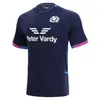2023 اسكتلندا Rugby Jesery Home National Polo T-Shirt Jerseys Mens Sevens Size S-5XL
