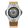 Ins Explosion Tattoo Spider Web Watch Male Student Luminous Waterproof Quartz Tide Wristwatches