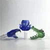 Thick Pyrex Glass Animal Bowl with 14mm 18mm Male Snake Octopus Crocodile Smokig Bong Bowls for Water Pipes