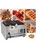 CarrieLin Plate Baking Pan Waffle Maker Furnace Commercial Three Grid Electric Stainless Steel Hot Dog Baker 220V In Catering Equipment