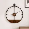 Античный стиль металлический минималистский подвесные часы Nordic простые настенные часы для кухни гостиная домашняя декор крытый спальня H1230