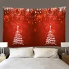 Arazzi 3D Albero di Natale Grande rosso festivo -vendita di arazzi Decorazione della parete Camera Toallas De Playa Grandes Tapiz Hogar