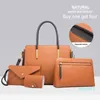 handbags European and American color matching handbag single-shoulder messenger letter three-piece suit ladies big bags