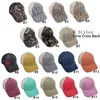 52 Style Party Kapelusze Ponytail Hatswashed Mesh Back Leopard Hollow Messy Sun Baseball Cap Trucker Kapelusz Letnie Czapki na świąteczny