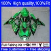 Spuitgietmatrijs Voor SUZUKI GSX-R750 K6 GSXR-750 GSXR600 2006 2007 Body 21No.86 GSXR 600 750 CC GSX-R600 Groene vlammen 750CC GSXR-600 06-07 GSXR750 600CC 06 07 OEM Kuip