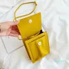 Cross Body Body PU Кожаные Сумки для женщин 2021 Сплошная Цветная Обложка Сумка на плечо Дамы Мини-Телефонные Кошельки Талия Все