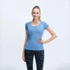 女性デザイナー女性トップスTシャツ女性女性ジョガーTシャツを走る迅速にスポーツの通気性のあるフィットネスシームレスヨガの服