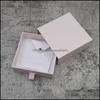 Jewelry Pouches, Bags Packaging & Display Wholesale 500Pcs/Lot Paper Boxes Cardboard Necklace Earring Gift Der Box Drop Delivery 2021 Tpm4G