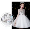 Old Cobbler 135155 Baby Kids Clothing Dancewear Summer Short sleeve Dress Lace Girl Cosplay Costumes Big bowknot Handwork Lux1065405