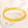 Trendy Women Girl Bangle Bracelet 18k Yellow Gold Filled Solid Pretty Jewelry Gift