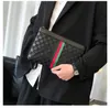 borse pochette in pelle scozzese di lusso da uomo coreano firmate Portafogli lunghi di alta qualità per borsa da lavoro maschile pochette da donna280q