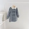 Autumn Winter Kids Girls espessando casaco