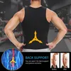Mens Body Shaper Waist Trainer Vest Slimming Shirt Bastu Sweat Vest Compression Undershirt Shapewear Fett Burner Workout Tank Top