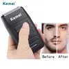 Kemei Men Electric Shaver Rasage de rasage rechargeable Barbe Hair Clipper Triming Machine P08178809284