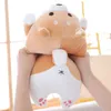 Mignon Doge Shiba Inu Chien Japonais Poupée Jouet En Peluche Cosplay Corgi Akita Oreiller Coussin En Peluche Cadeau De Noël En Peluche Cadeaux 40CM Y211119