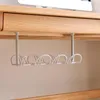 Hooks Rails Onder Bureaumagement Lade Tafel Bodem Power Kabel Organizer Plug Opslag Mand Plank Draad Sterke Houder Socket RRD7725