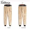 Tataria hiver épais pantalons pour dames pantalons femmes cachemire Harem chaud lâche décontracté pantalons de survêtement automne 210514