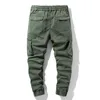 Spring Men's Cotton Cargo Pants Clothing Autumn Casual Fashion Elastic Waist Quality Pantalones Tipo Cargo Pants Men 210723