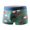 Underpants Underwear Men 4pcs/set Men's Panties With Cotton Fruit Print Classic Mens Boxer Briefs Breathable Male Shorts Calecon Man