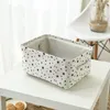 Cordon faisceau Port coton lin toile boîte de rangement tissu jouets vêtements tiroir ménage couette jouet panier à linge sacs