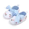 First Walkers Spring Summer Baby Girl Princess Shoes Born Infant Cute Bow Flower Toddle Cotton Soft Anti-slip Sole