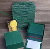 move2020 Scatole per fornitori di fabbrica Orologio verde Scatola originale Documenti Borsa per carte Borsa regalo 116610 116660 116710 Orologi 201