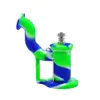 Fabrikpreis! Silikon-Wasserpfeifen-Glasbong-Dab-Rig mit Titannagel und Werkzeug zum Shisha-Rauchen