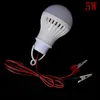 Andere Verlichting Bollen Buizen Lamp DC 12V Draagbare LED Lamp 3W 5W 7W E27 Wit Outdoor Camp Tent Night Fishing Hanging Light Clip Draad