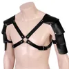 Belts Adjustable Sex Cosplay Costumes Sexy Women Mature Men Gentleman Leather Body Chest Harness Belt Punk Fancy Clothing Accessor2182419