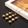 Bead hanger kettingen oorbellen sieraden sets voor vrouwen tiener meisjes goud ronde ballen sieraden partij geschenken